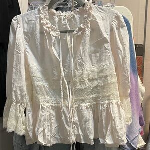 Intimately FP Forever Young Bed Jacket In White Alyssum
Free People